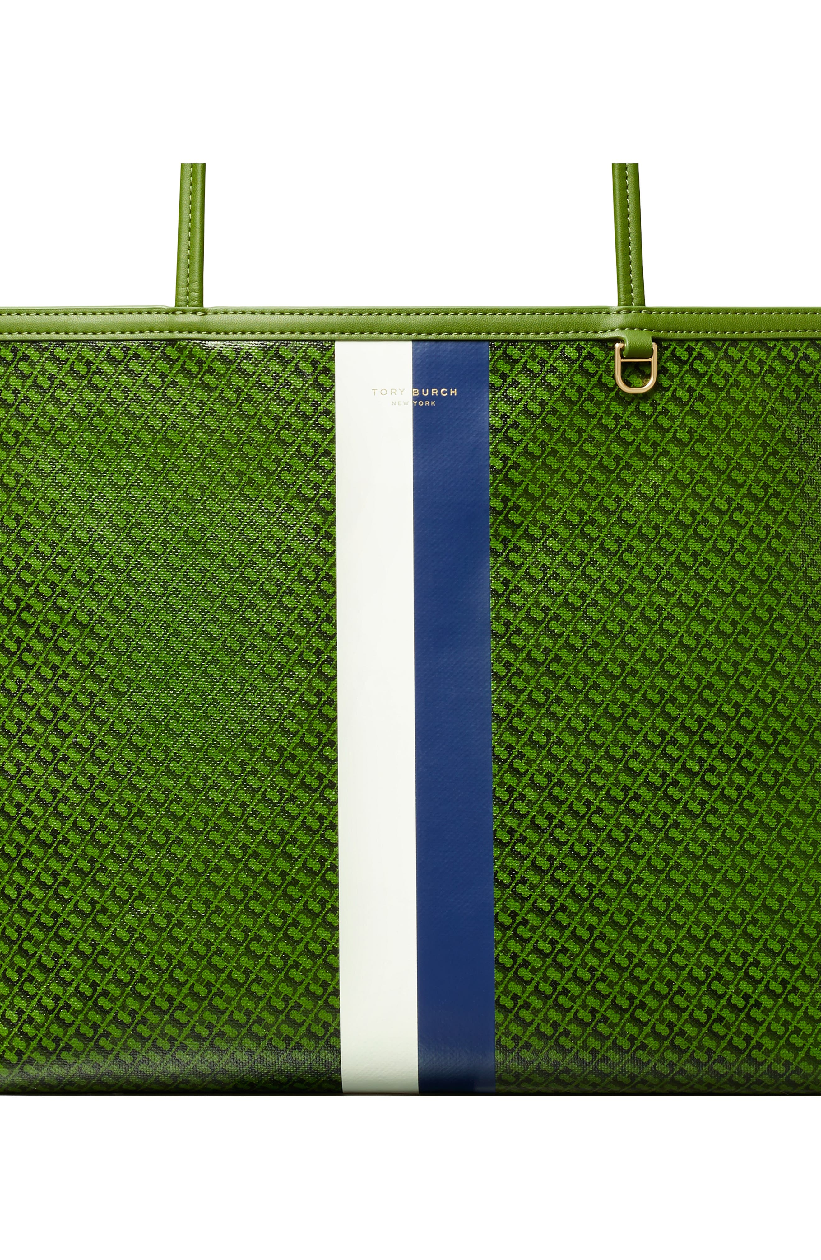 The Racer Tote, Alternate, color, GREEN PRINTED