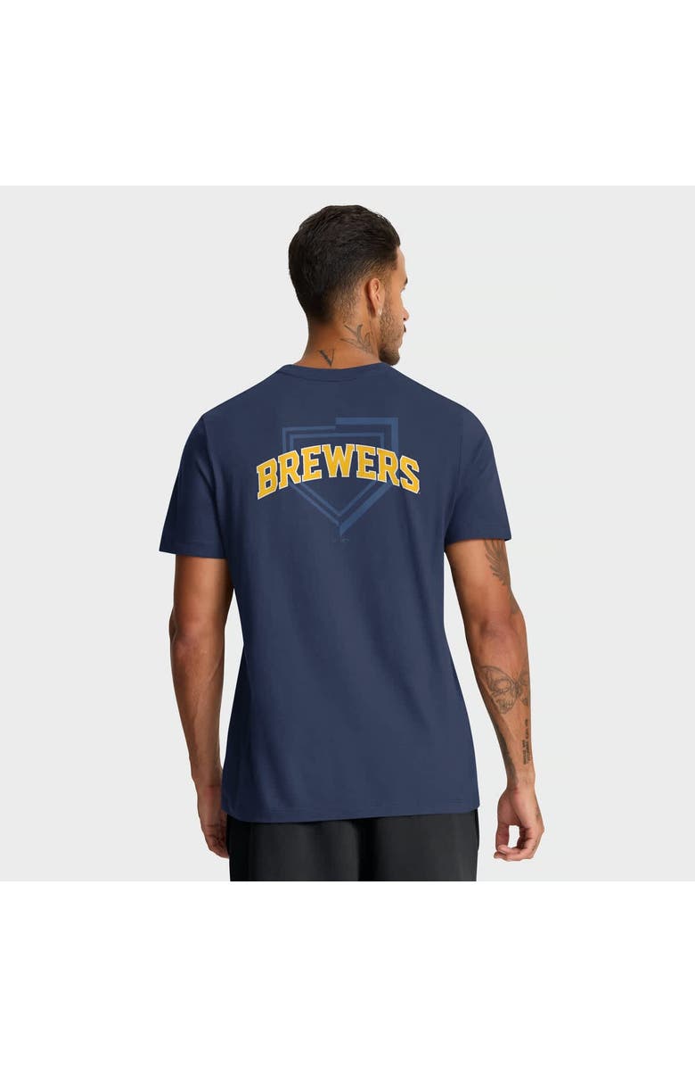 Nike Men's Nike Navy Milwaukee Brewers Primetime 2-Hit T-Shirt, Alternate, color, Navy