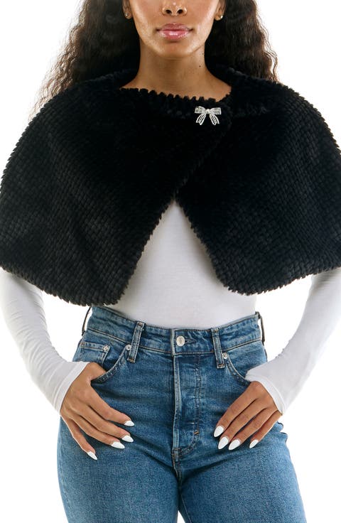 Faux Fur Capelet
