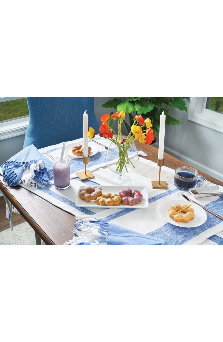 carol & frank Morgan Striped Table Runners Collection, Alternate, color, Brown