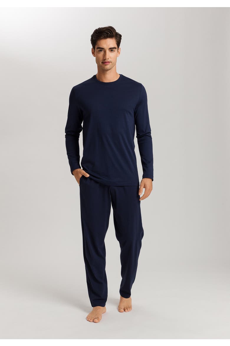 Night And Day Cotton Crew Neck Top, Alternate, color, Deep Navy