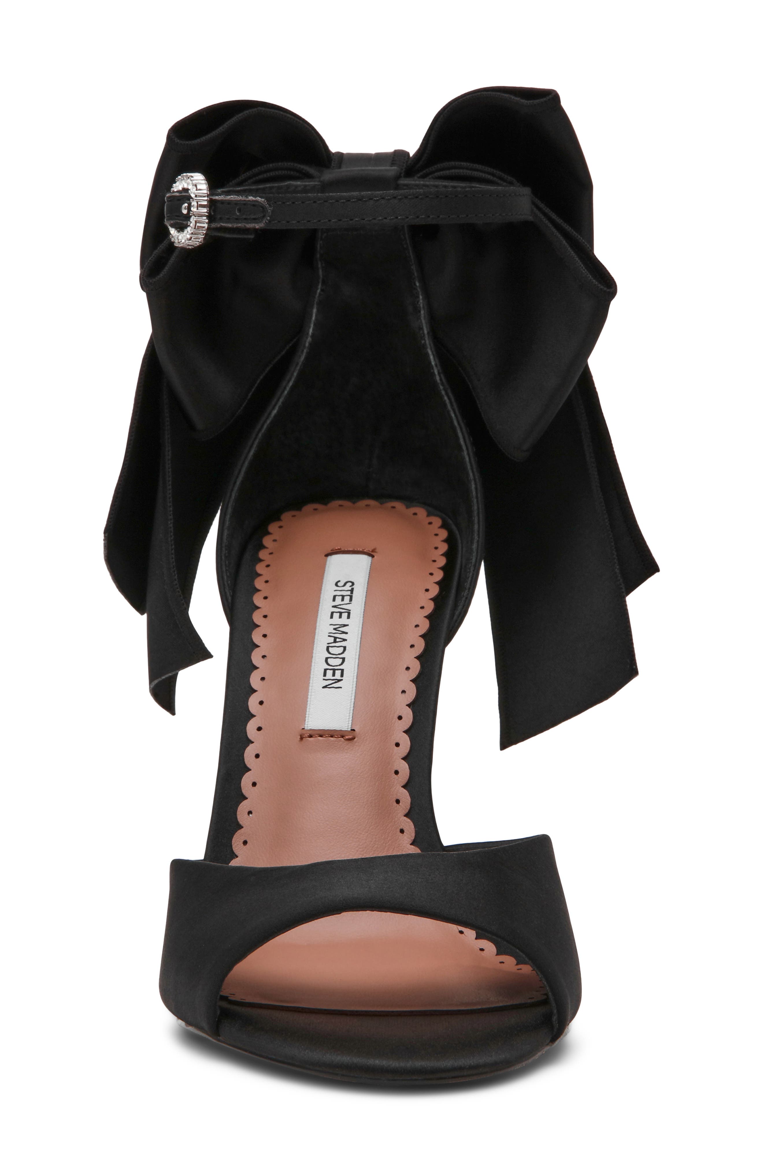 Bougie Ankle Strap Sandal, Alternate, color, BLACK SATIN