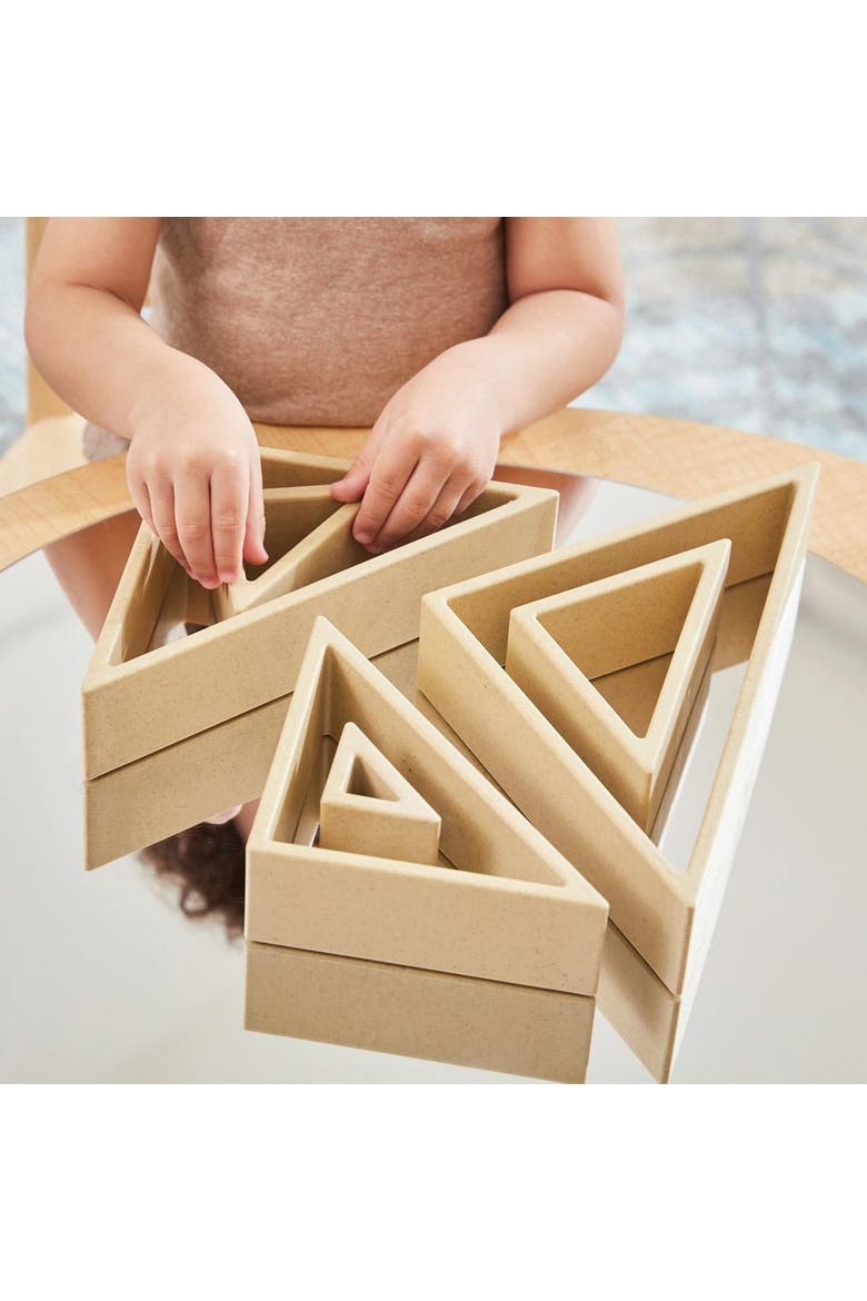 Discovery Triangles - Natural - 6 Pieces, Alternate, color, Beige