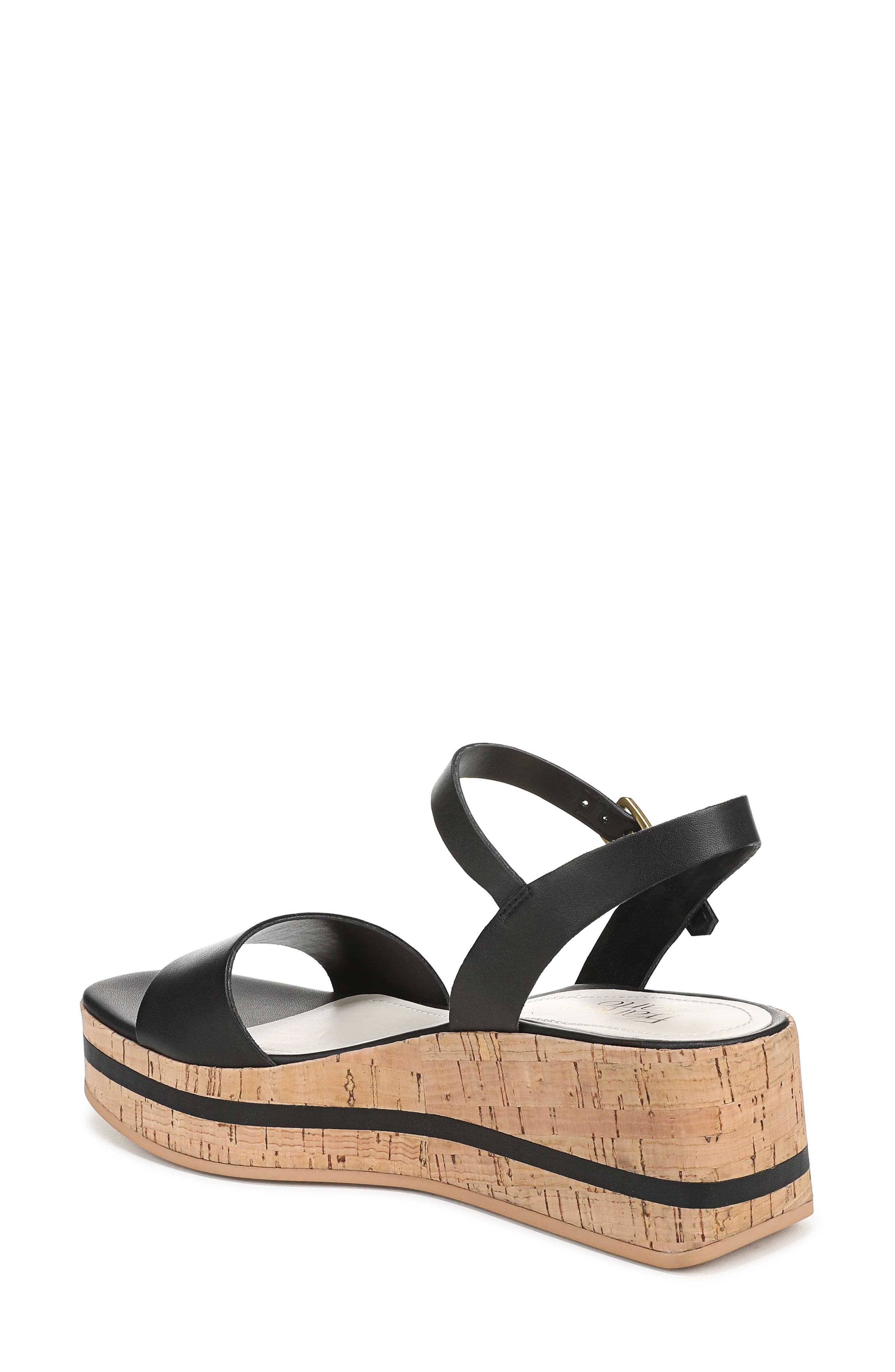 Franco Sarto Tiana Platform Wedge Sandal, Alternate, color, Black