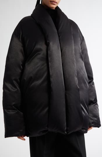 TOTEME Satin Puffer Jacket Nordstrom