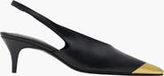 ANINE BING Nelly Metal Toe Slingback Heel