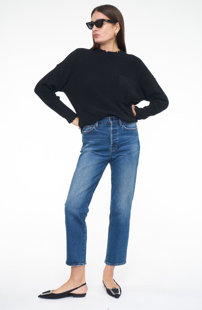 Pistola Darya Distressed Cotton Sweater, Alternate, color, 