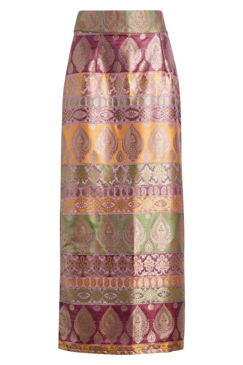 Aurora Embroidered Maxi Skirt, Alternate, color, PINK