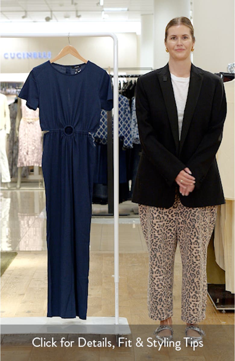 Kids' Cutout Detail Wide Leg Jumpsuit, sales video thumbnail