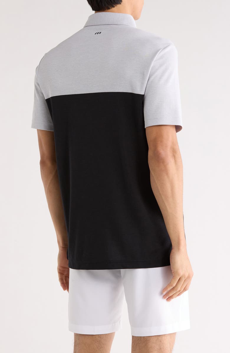 TravisMathew Pittsburgh Pirates Home Run Leader Polo, Alternate, color, Heather Grey/ Black