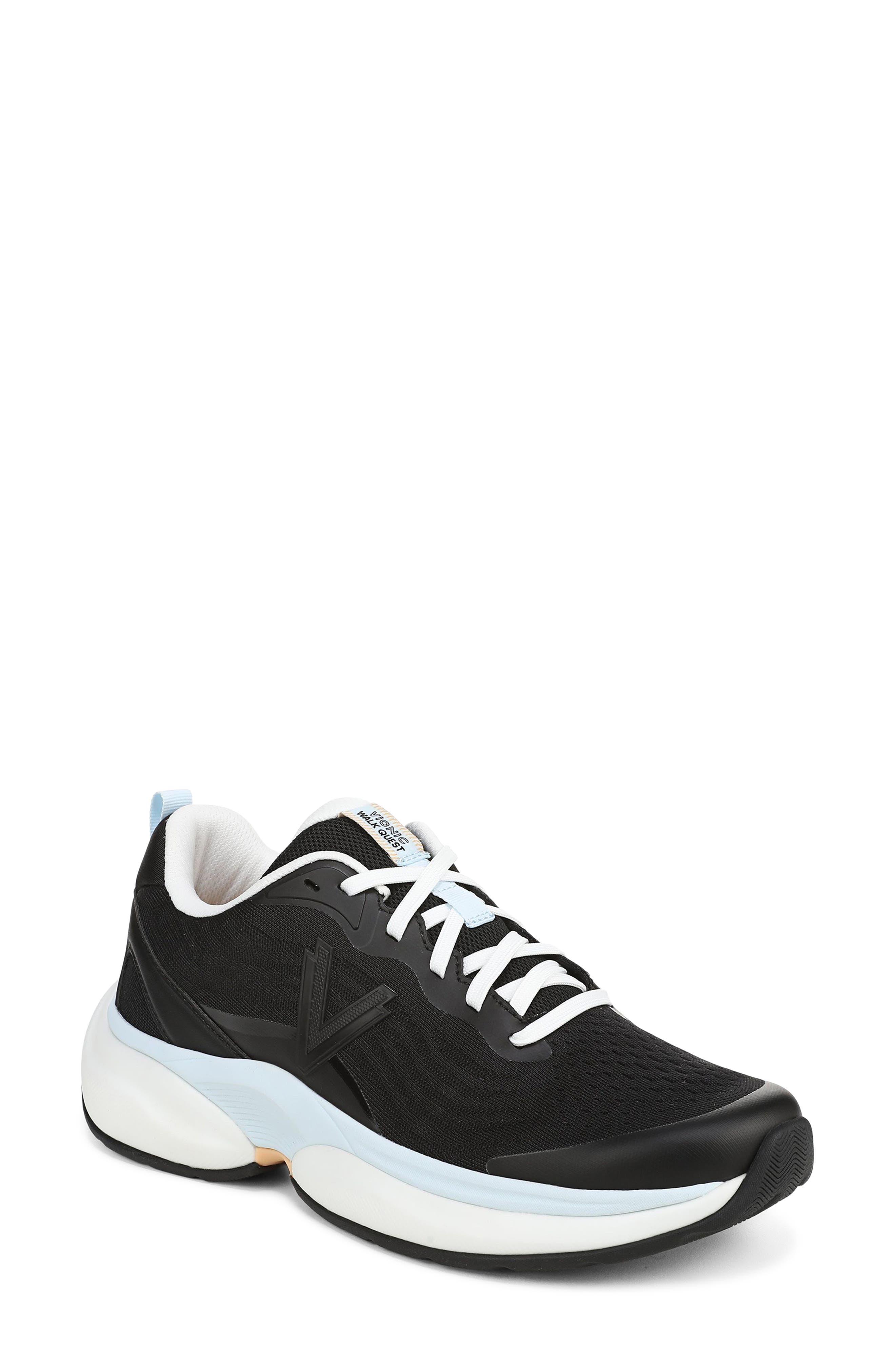Vionic Walk Quest Sneaker, Main, color, Black
