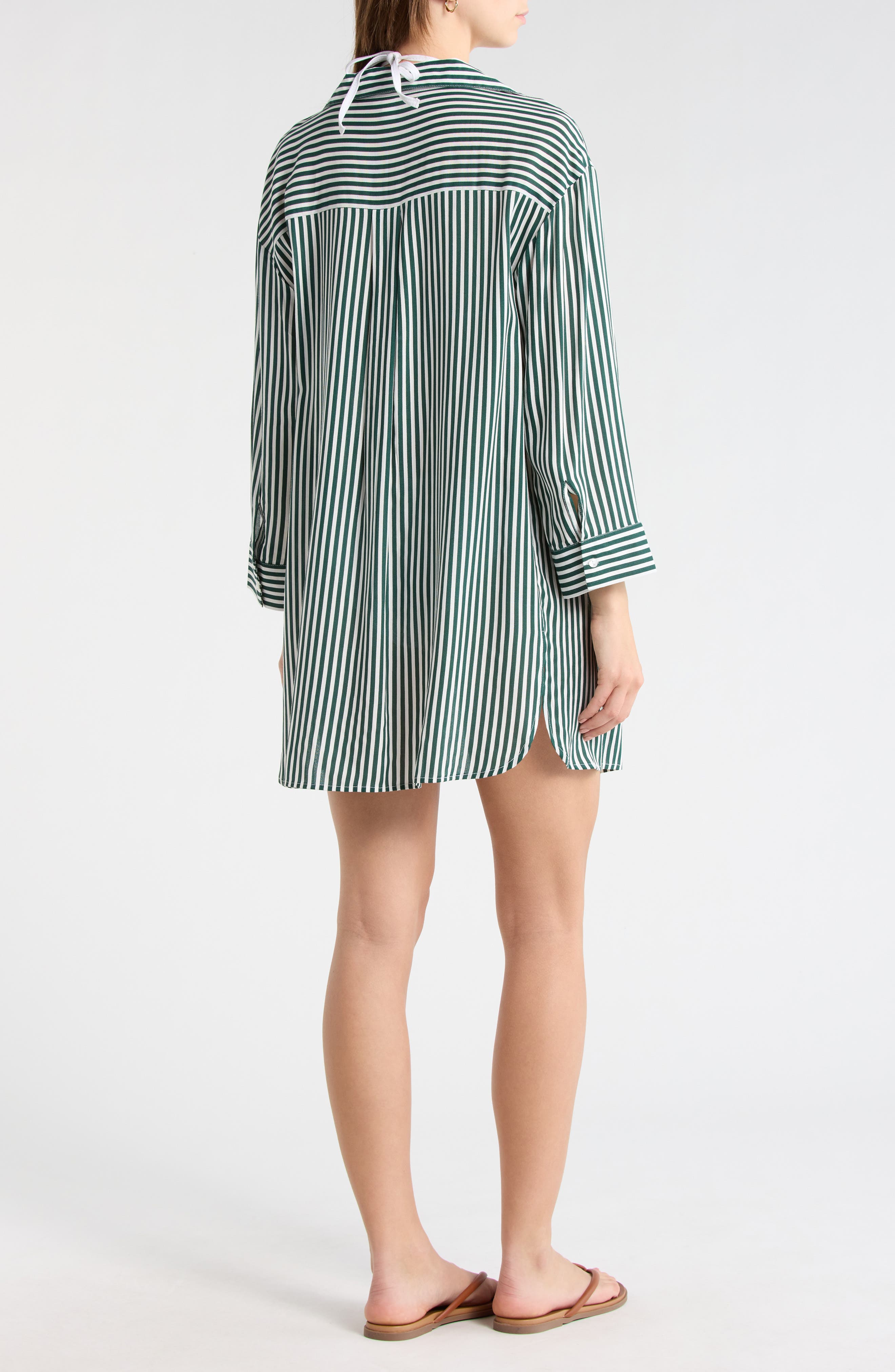 Printed Flowy Long Sleeve Tunic - image 4