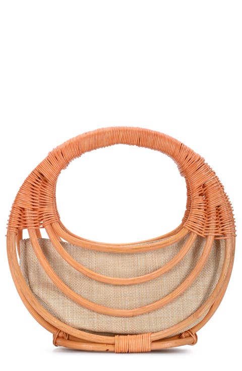Wicker Circle Handbag