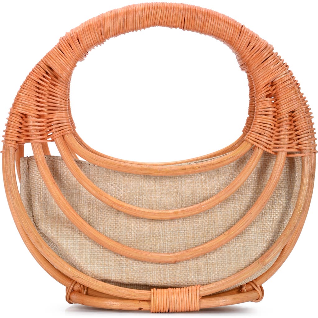 Antik Kraft Wicker Circle Handbag