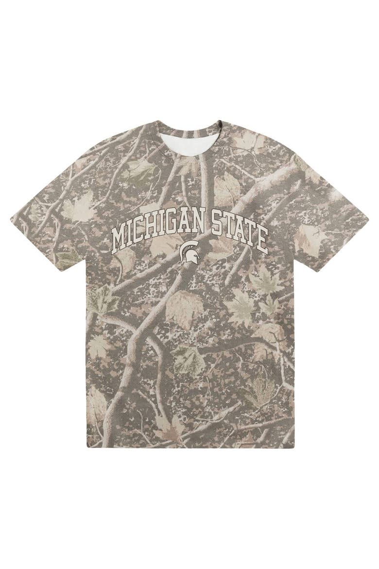 Men's Uscape Apparel  Camo Michigan State Spartans Back Bay Heavyweight T-Shirt, Main, color, Camo