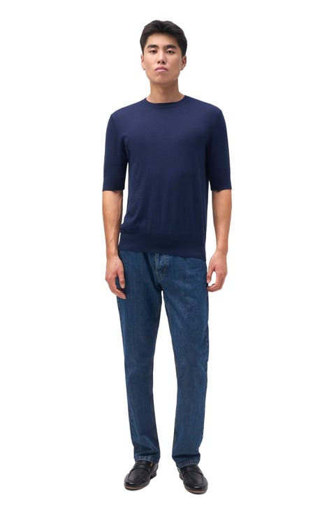 Silk Cashmere Crew Neck T-Shirt