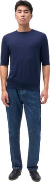 GOBI Mongolian Cashmere Silk Cashmere Crew Neck T-Shirt