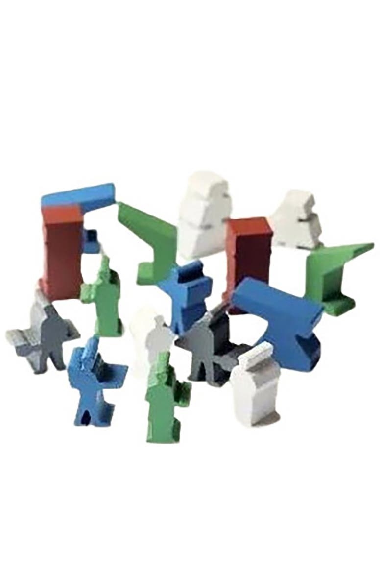 Shipyard Wooden Parts - Expansion Accessory, 192 Small Parts to Add to Your Shipyard Base Game, Alternate, color, Multicolored