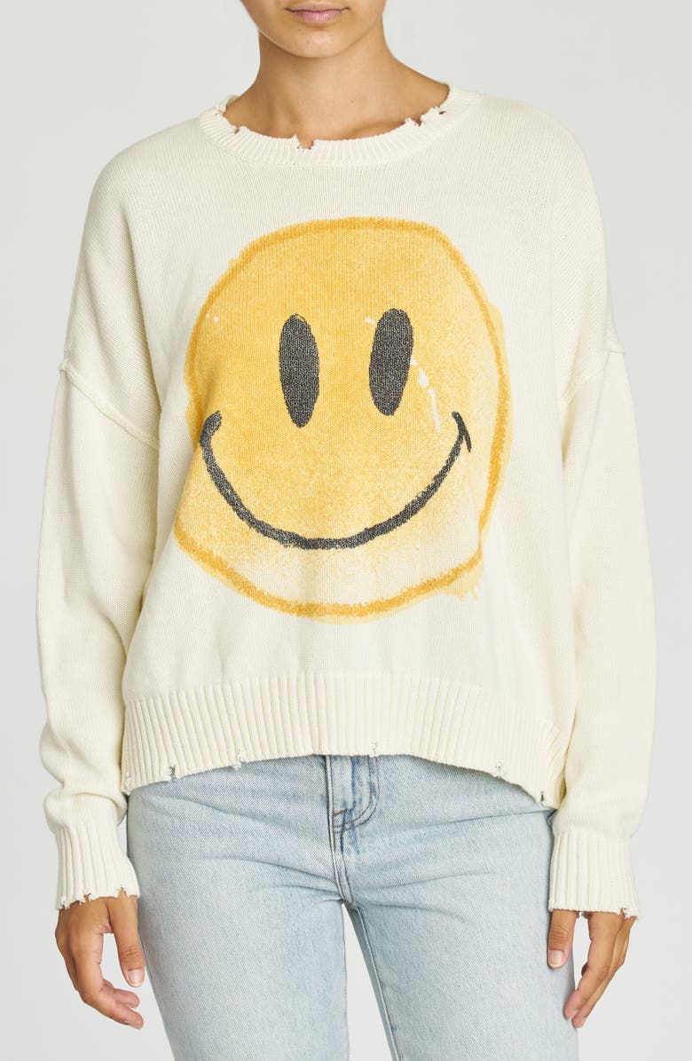 Pistola Eva Smiley Face Sweater, Alternate, color,