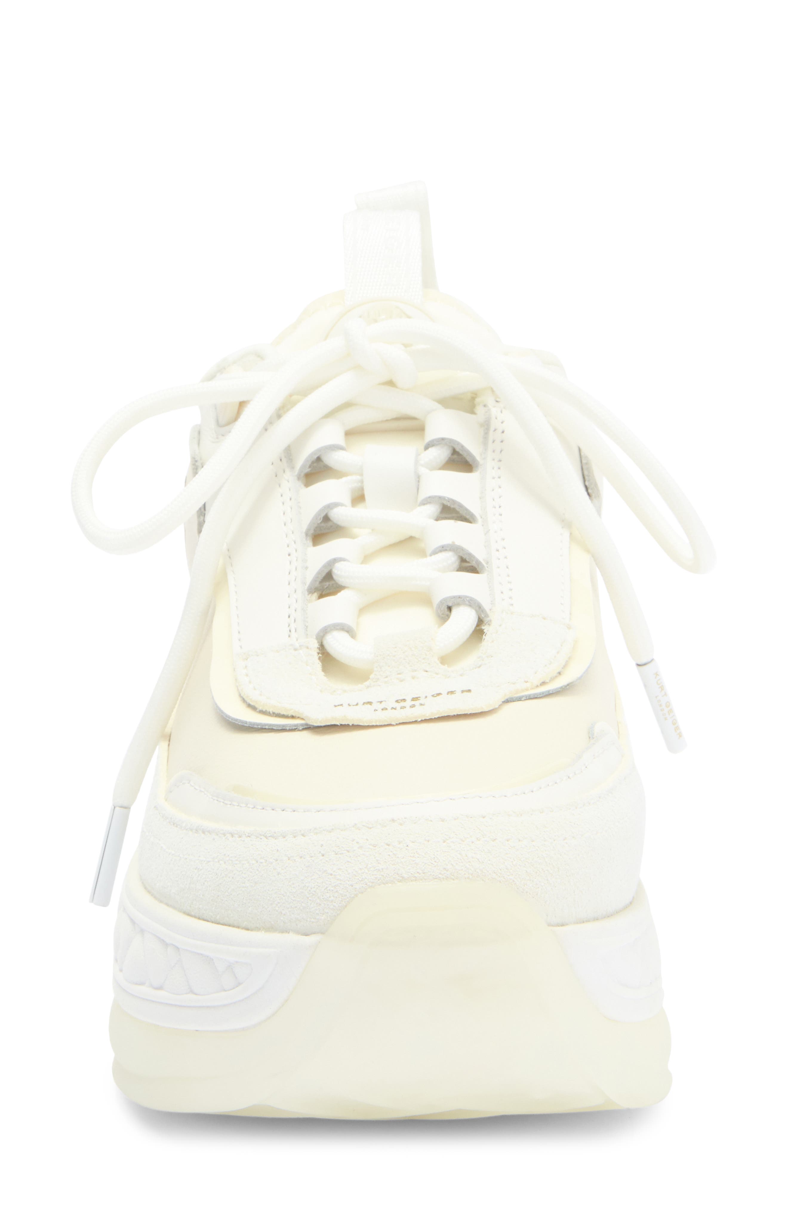 Kurt Geiger London Kensington Pump Platform Sneaker, Alternate, color, White