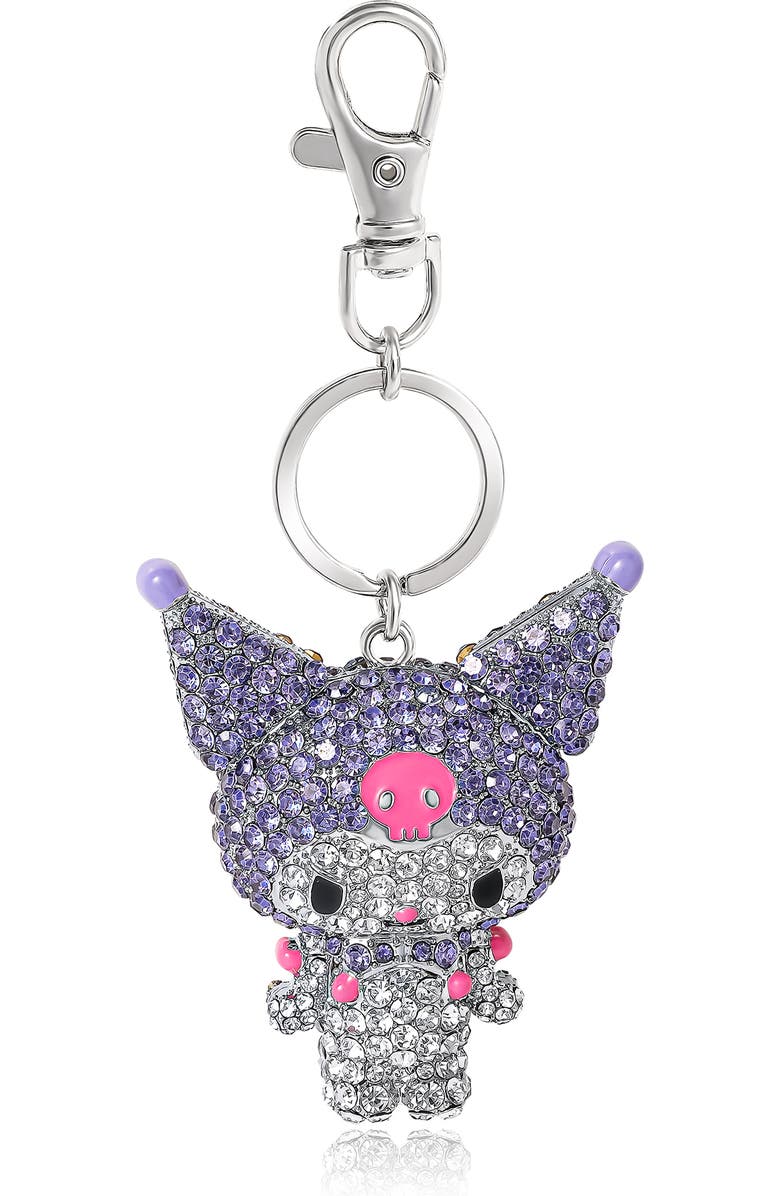Hello Kitty Kuromi Crystal Keychain Bag Travel Charm, Main, color,