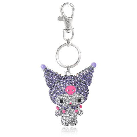 Kuromi Crystal Keychain Bag Travel Charm