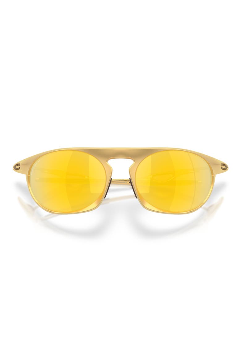 Neo Jacket 58mm Polarized Oval Sunglasses, Alternate, color, SATIN GOLD / PRIZM