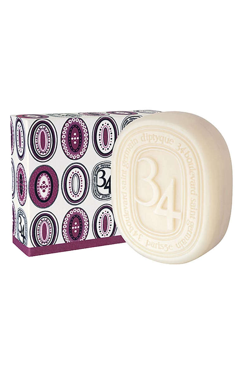 Diptyque 34 Boulevard Saint Germain Bar Soap, Main, color,