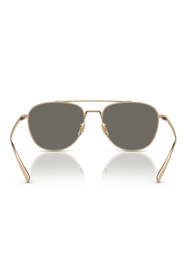Rivetti 55mm Pilot Sunglasses, Alternate, color, GOLD