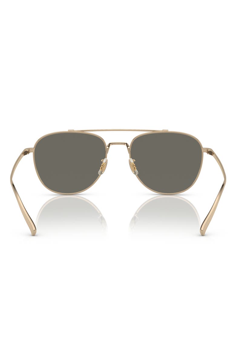 Oliver Peoples Rivetti 55mm Pilot Sunglasses, Alternate, color, Gold