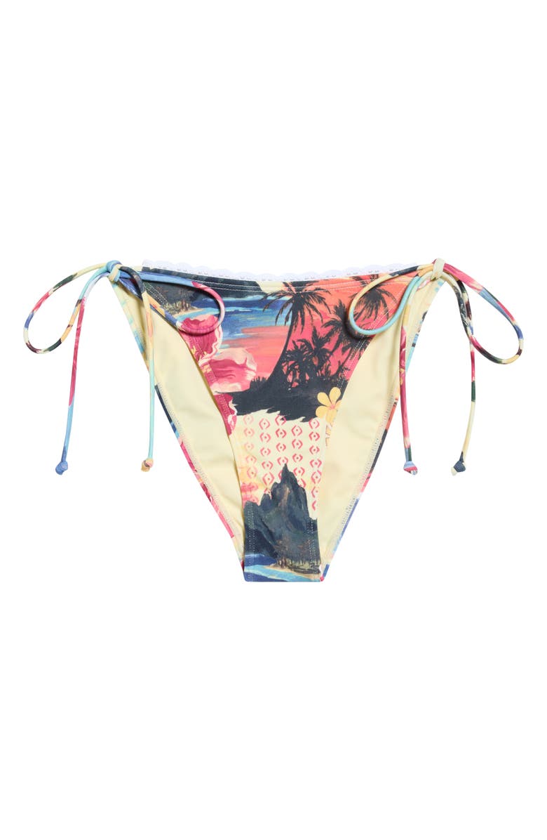 PacSun Aeries Side Tie Bikini Bottoms, Alternate, color, Allover Print