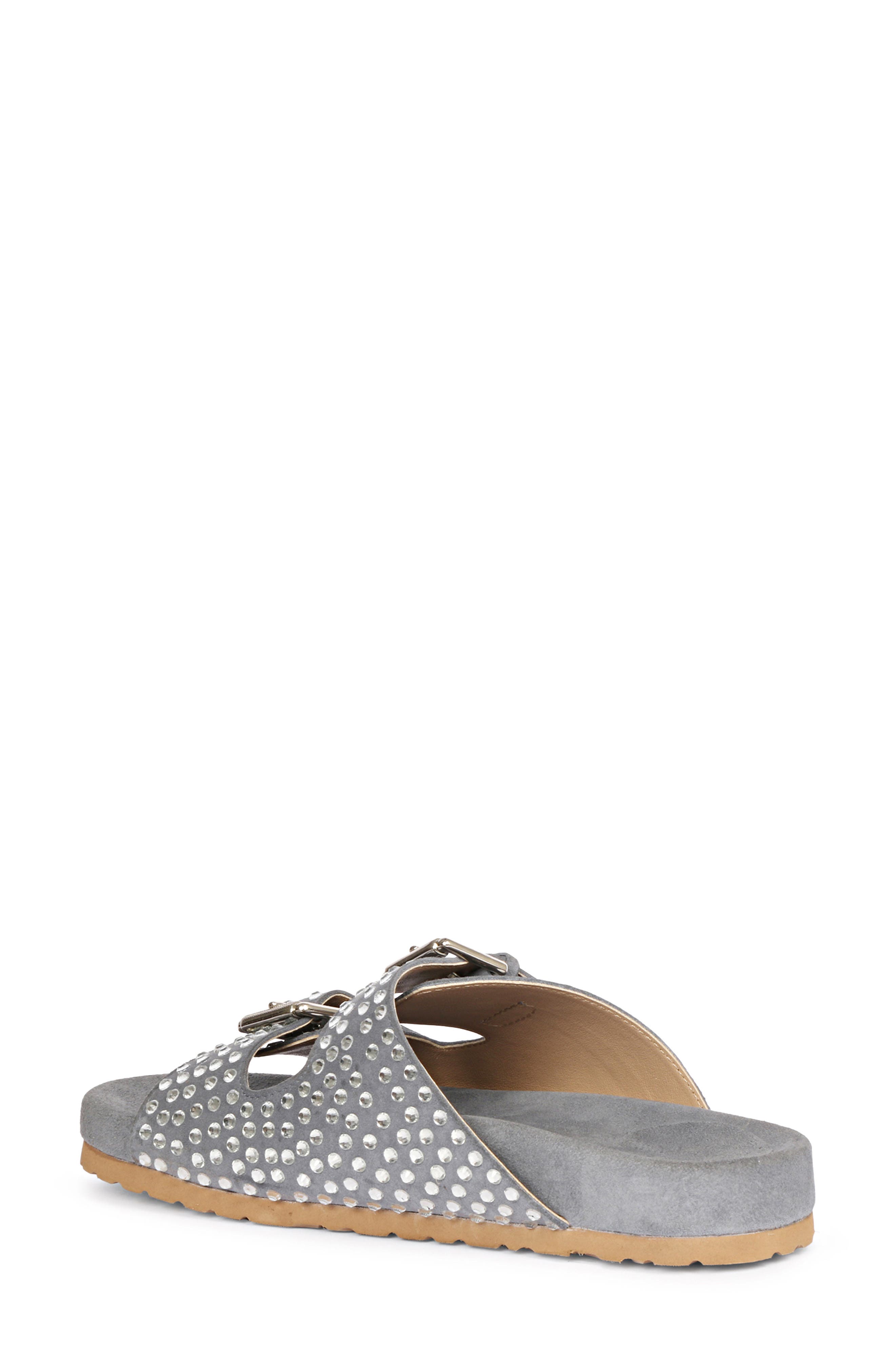 SAINT G Riena Embellished Slide Sandal, Alternate, color, Blue