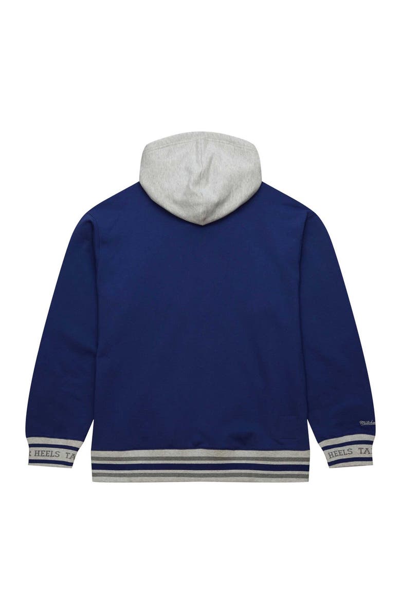 Mitchell & Ness Men's Mitchell & Ness Navy North Carolina Tar Heels Arched Fleece Pullover Hoodie, Alternate, color, 