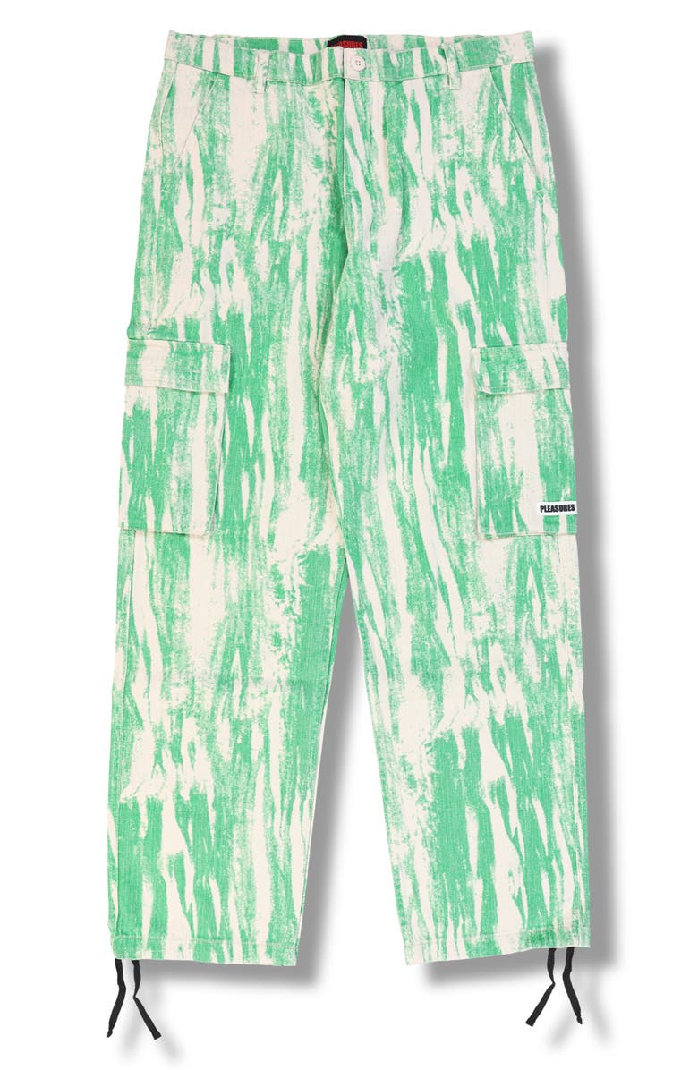 PLEASURES Buzz Cargo Jeans, Alternate, color, Green