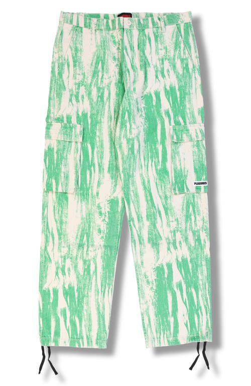 Pleasures Buzz Cargo Jeans In Green