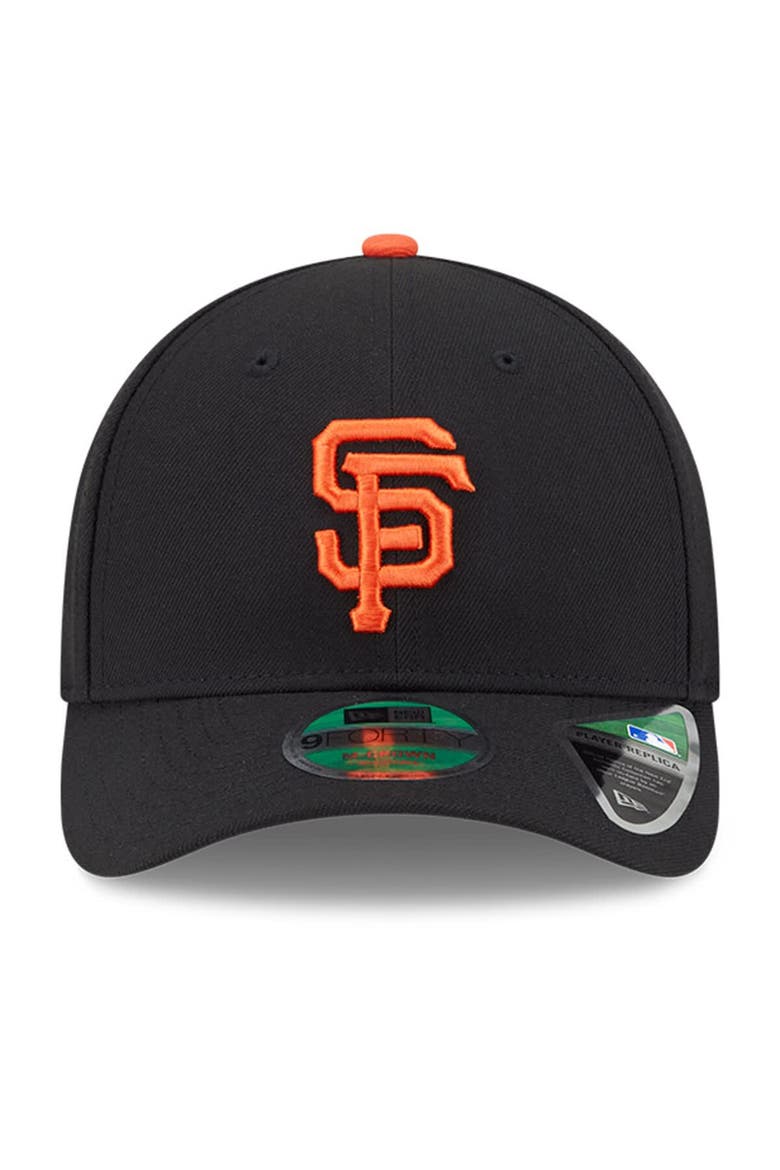 Men's New Era  Black San Francisco Giants Player Replica 9FORTY Adjustable Hat, Alternate, color, Black