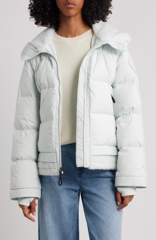 Ugg(r) Metropeak 700 Fill Power Down Puffer Jacket With Fleece Trim In Blue