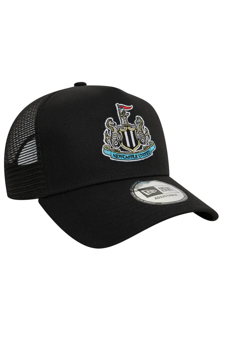 New Era Men's New Era Black Newcastle United Core Trucker Adjustable Hat, Alternate, color, 