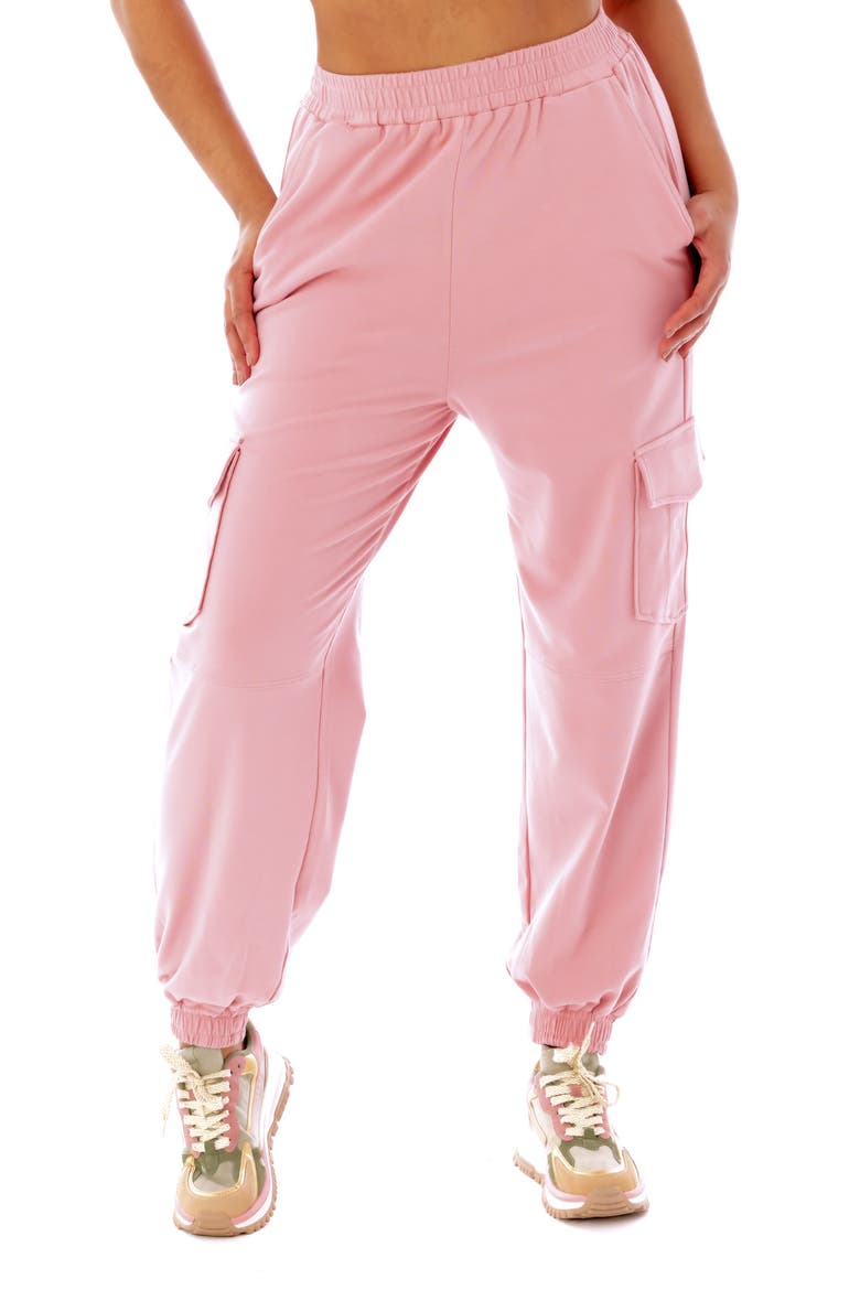 Unisex Cargo Joggers, Main, color, BLUSH