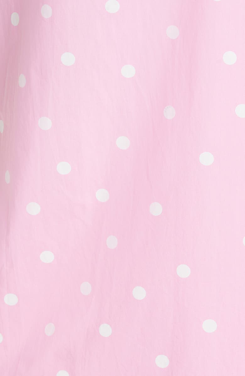 Ganni Polka Dot Print Organic Cotton Midi Skirt, Alternate, color,