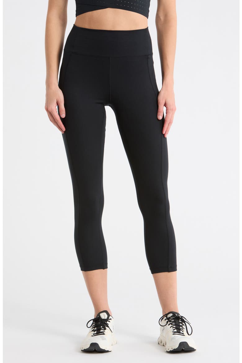 Aylani Capri Leggings, Main, color, BLACK