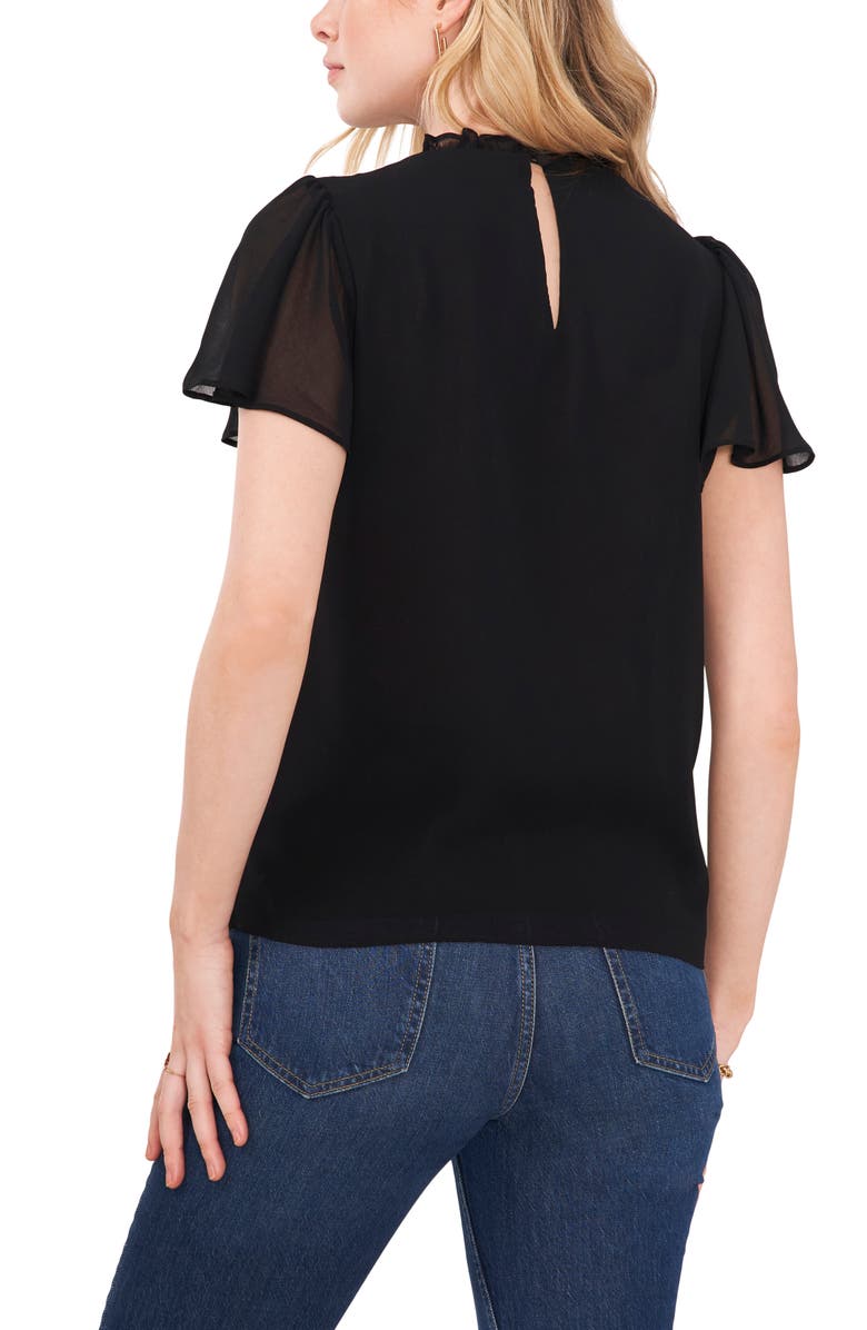 1.STATE Shirred Chiffon Blouse, Alternate, color, 