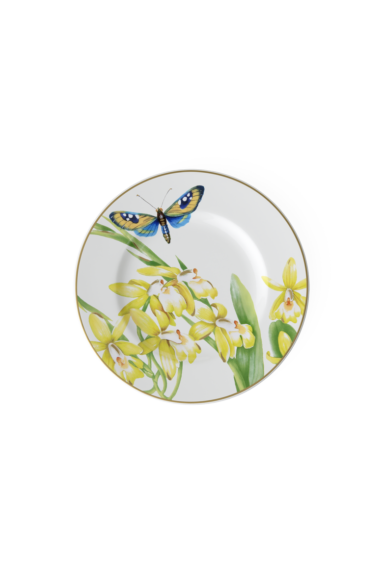 Amazonia Bread & Butter Plate Round, Main, color, White