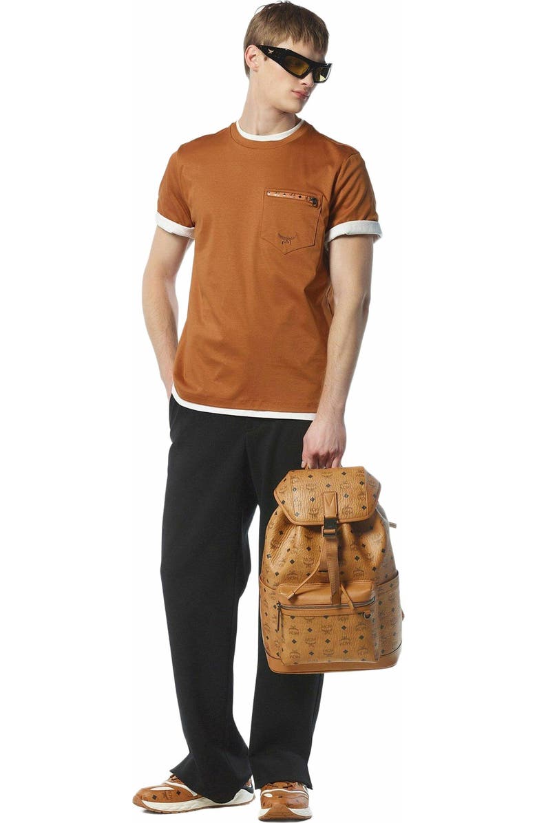 MCM Brandenburg Backpack in Visetos, Alternate, color,