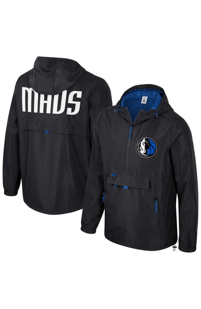Stadium Essentials Unisex Stadium Essentials Black Dallas Mavericks Compete Quarter-Zip Windbreaker Jacket, Main, color, Black