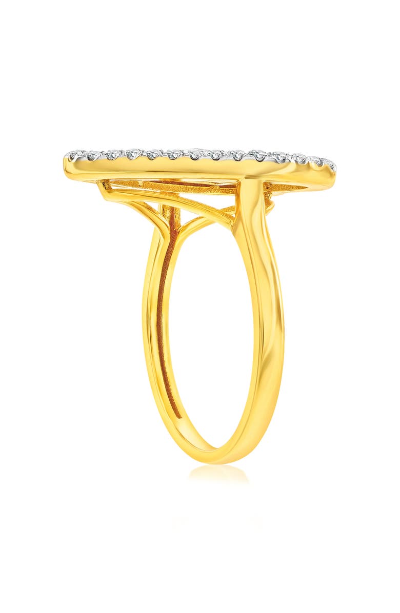 SIMONA Cubic Zirconia Heart Ring, Alternate, color, Two-Tone