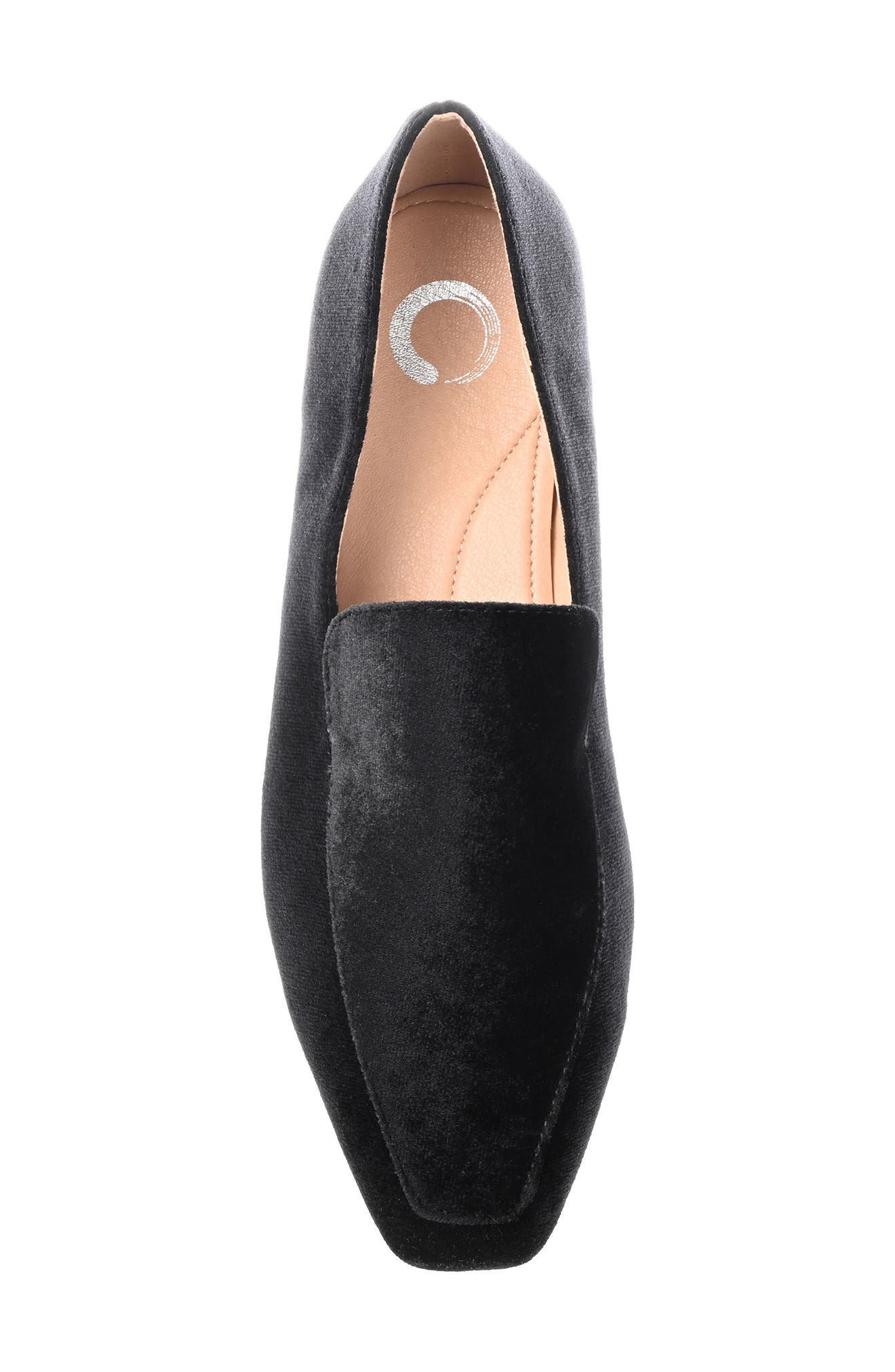 Journee Collection Silas Velvet Loafer, Alternate, color, Black