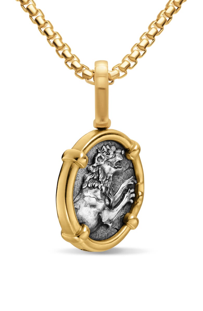 David Yurman Alexander the Great Amulet, Alternate, color, Silver
