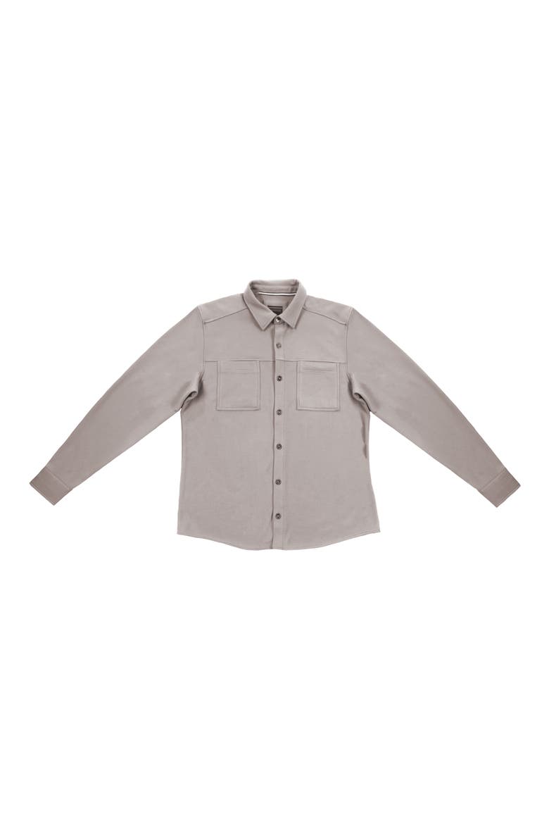 Heavyweight Shirt Jacket, Main, color, ROCK RIDGE