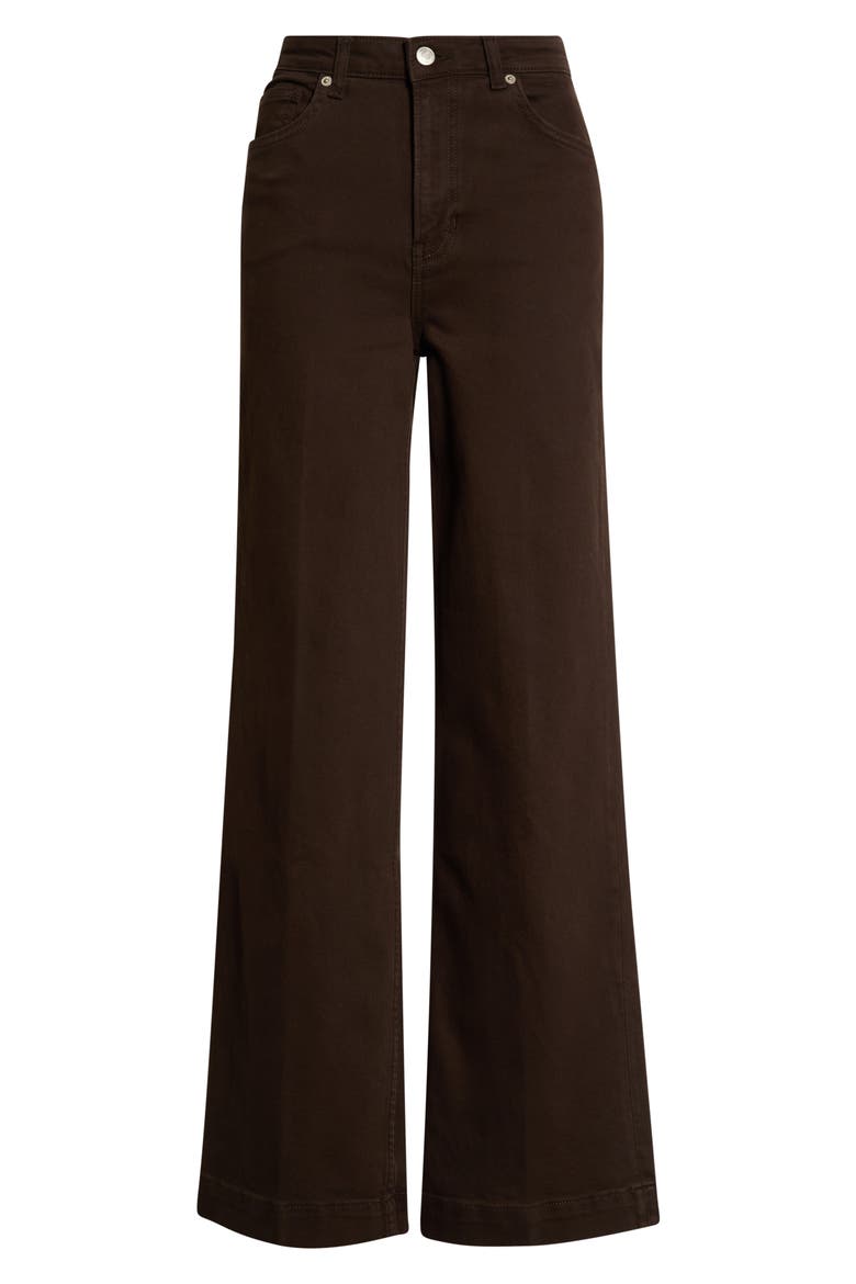 Bex Super Stretch High Waist Wide Leg Jeans, Alternate, color, MOLE